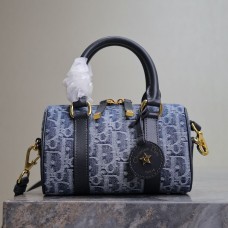 Replica Dior Groove 16 Mini Bag Blue Denim Dior Oblique Jacquard