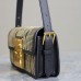 Replica Miss Dior Flap Bag Black Miss Dior Allover Calfskin with Gold-Finish Studs