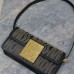 Replica Miss Dior Flap Bag Black Miss Dior Allover Calfskin with Gold-Finish Studs