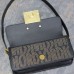 Replica Miss Dior Flap Bag Black Miss Dior Allover Calfskin with Gold-Finish Studs