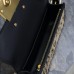 Replica Miss Dior Flap Bag Black Miss Dior Allover Calfskin with Gold-Finish Studs