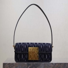 Replica Miss Dior Flap Bag Blue Miss Dior Allover Denim