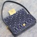 Replica Miss Dior Flap Bag Blue Miss Dior Allover Denim