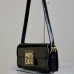 Replica Miss Dior Flap Bag Black Patent Calfskin