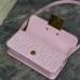 Miss Dior Pink Flap Bag detailed stitching and design