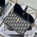 Dior Saddle Pouch with Chain Gray