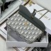 Dior Saddle Pouch with Chain blue