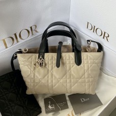 Elegant Dior Bag Replica in Small Dior Toujours Bag Beige and Black