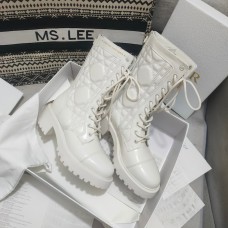 Replica Dior D-Unit Ankle Boot White